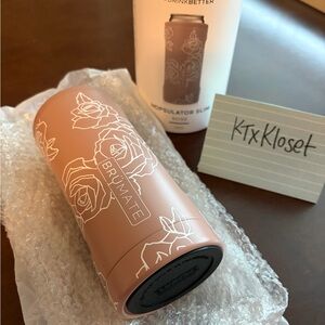 BrüMate 12oz Botanical Rose Slim